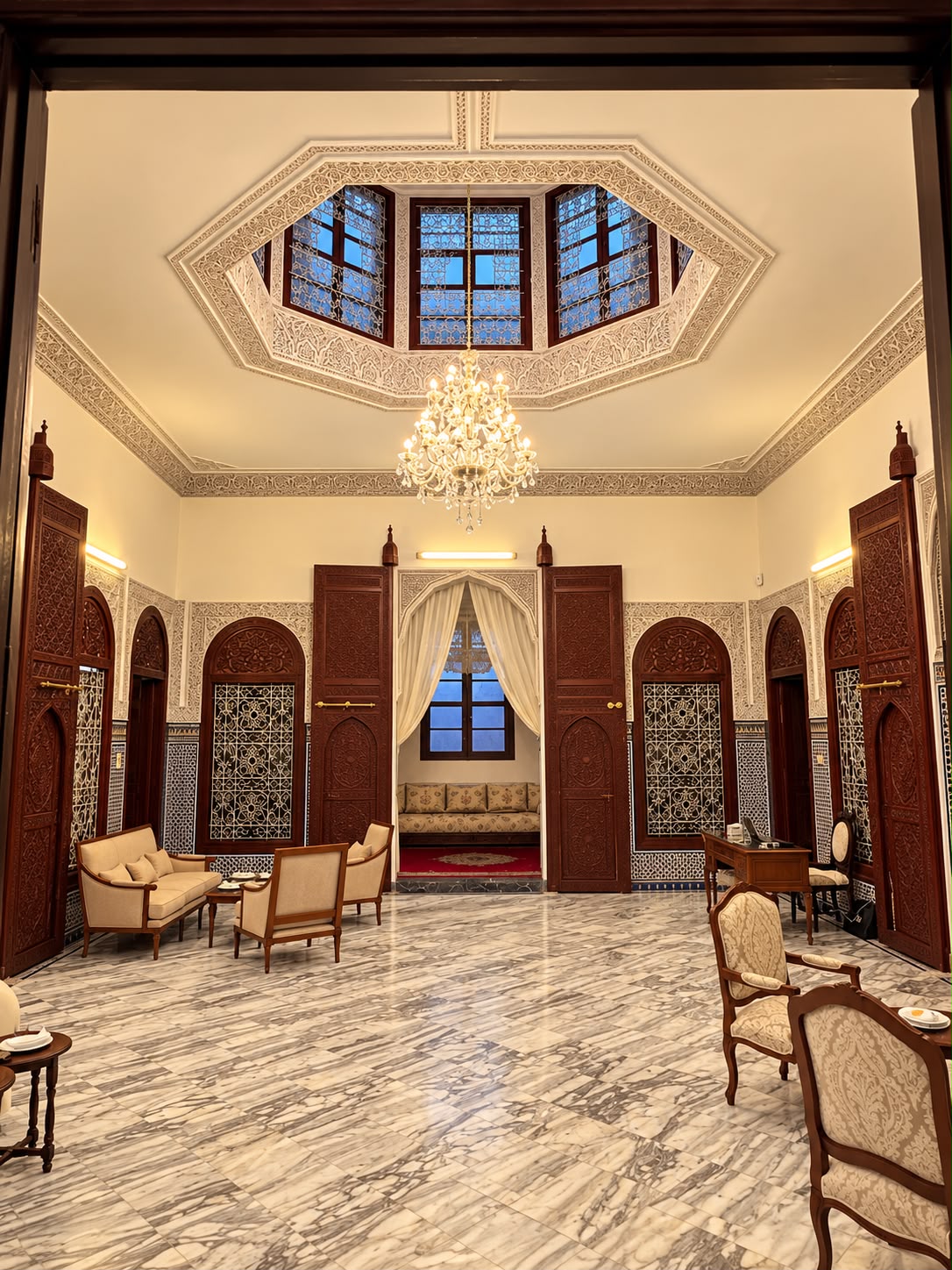 Salon marocain attenant au restaurant