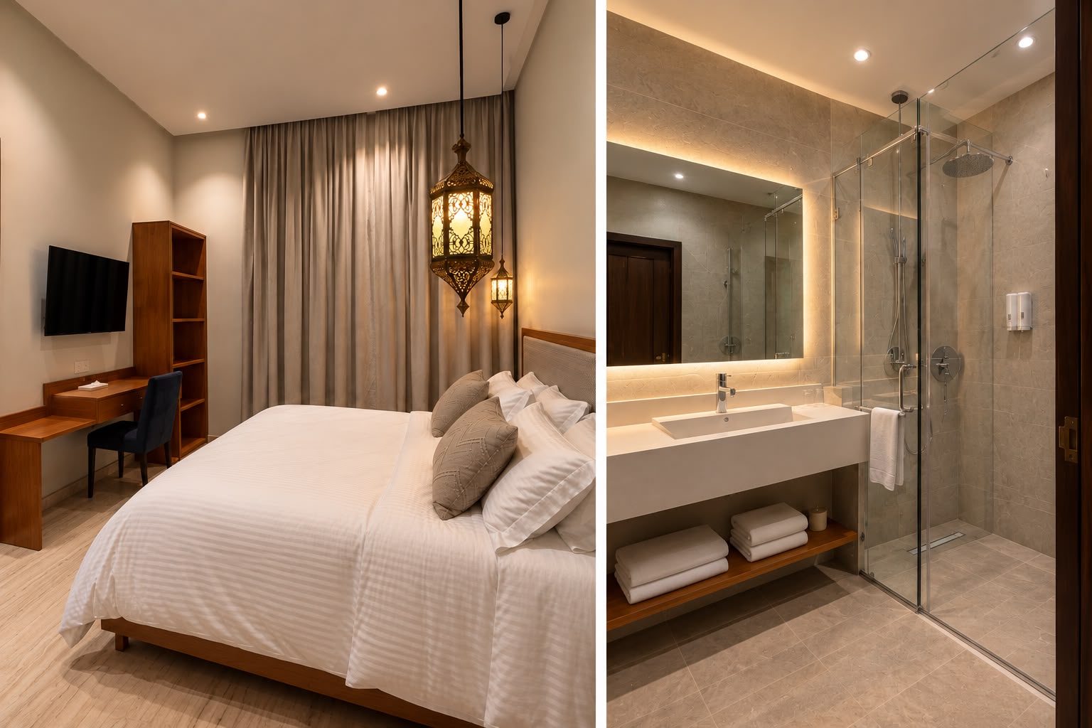 Chambre de Luxe 104 avec balcon et vue sur le jardin
